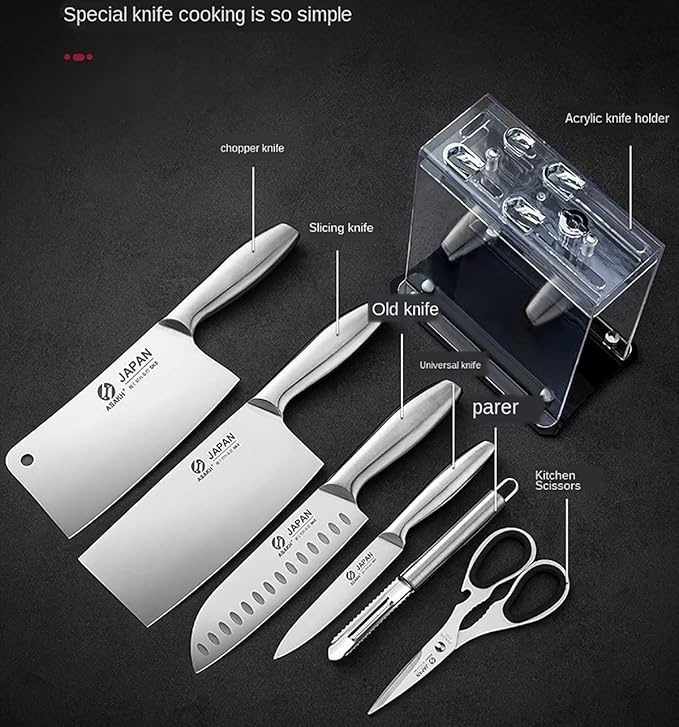 Set Cuchillos Cocina 7 Piezas Acero Inoxidable miniatura 2