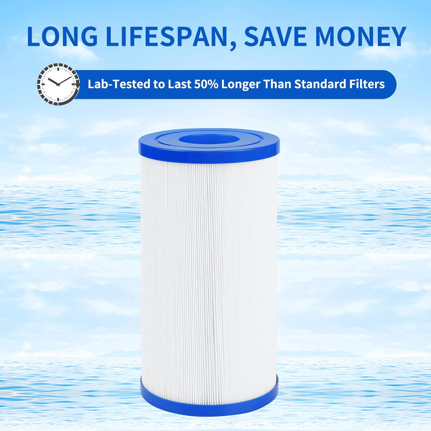 SUNRRA® PRB35-IN Hot Tub Filters Replacement for Filbur FC-2385, ThermoSpa FL1008, Unicel C-4335, Pleatco PRB35-IN, Guardian 409-219, R173431, Durable Hot Springs Spa Filter, 30 sq. ft, 2 Pack - Image 5