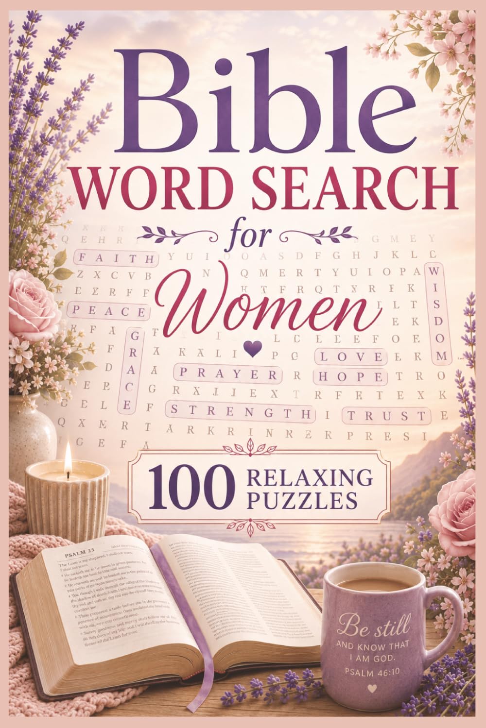 Bible Word Search for Women: 100 Relaxing Bible Inspired Puzzles For All Ages