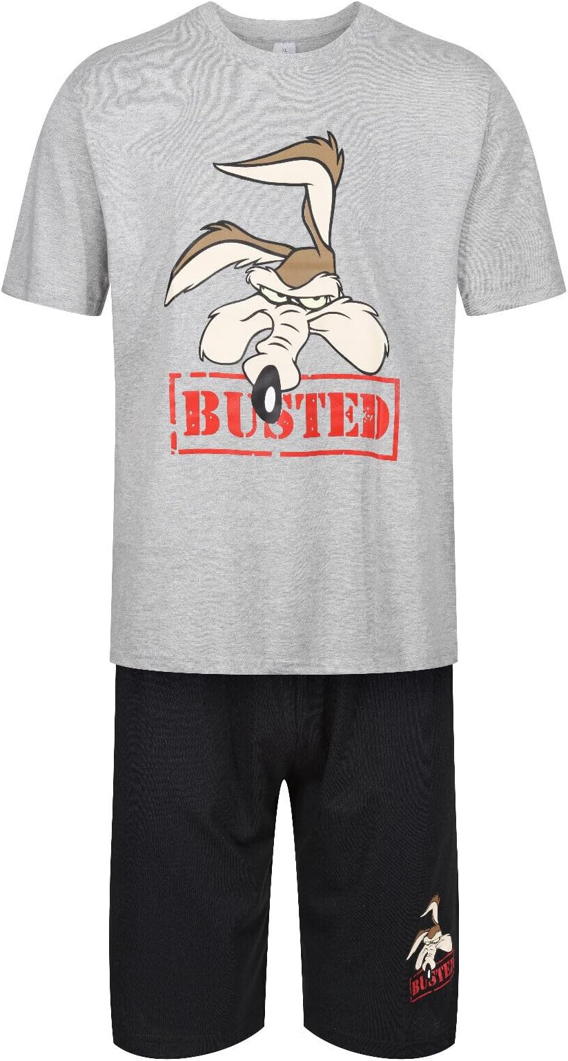 Ex UK Store Mens Character Short Pyjamas Busted Pj Set Night Wear Sizes M to XXL New