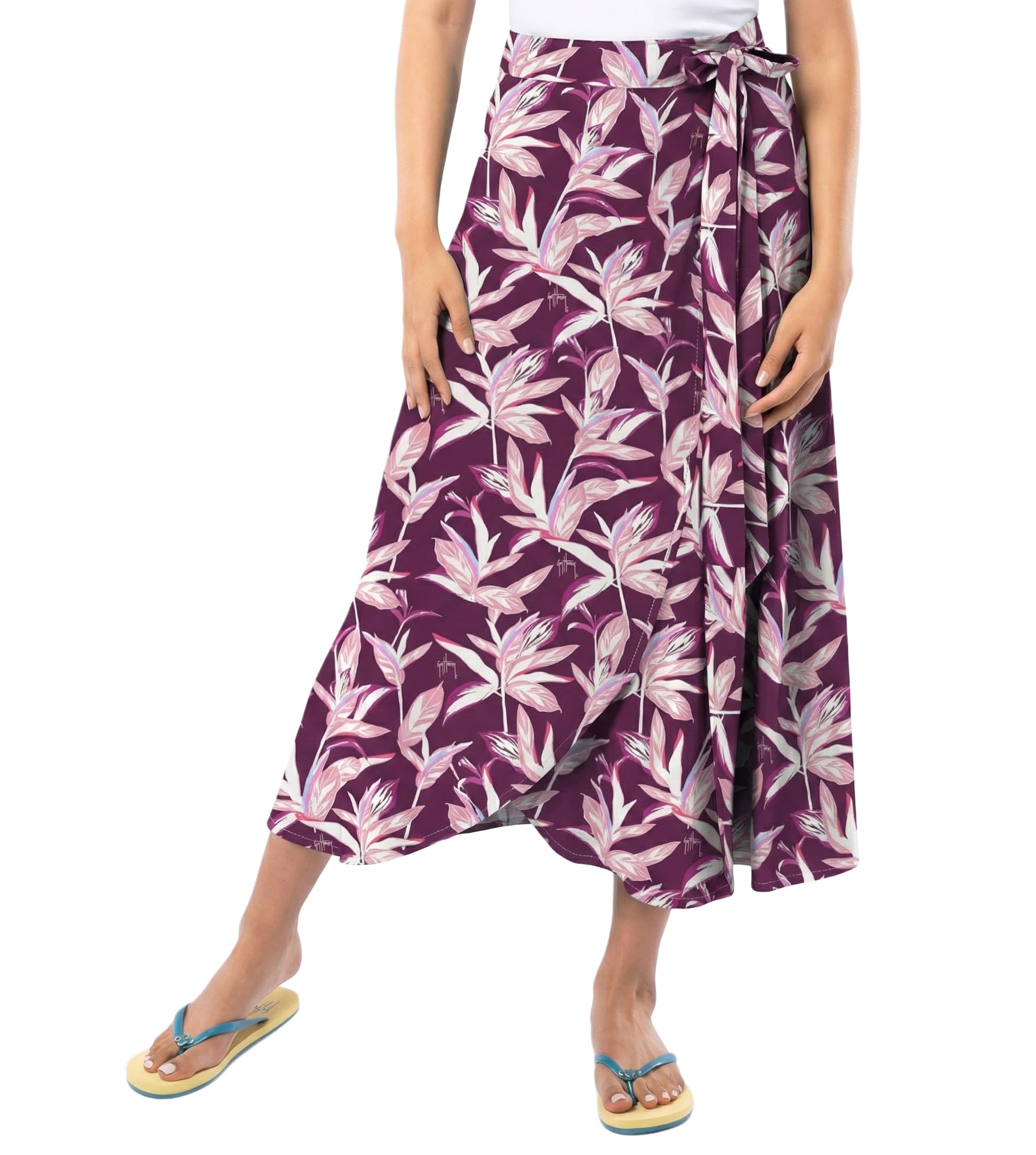 Guy Harvey Womens High Low Wrap Skirt