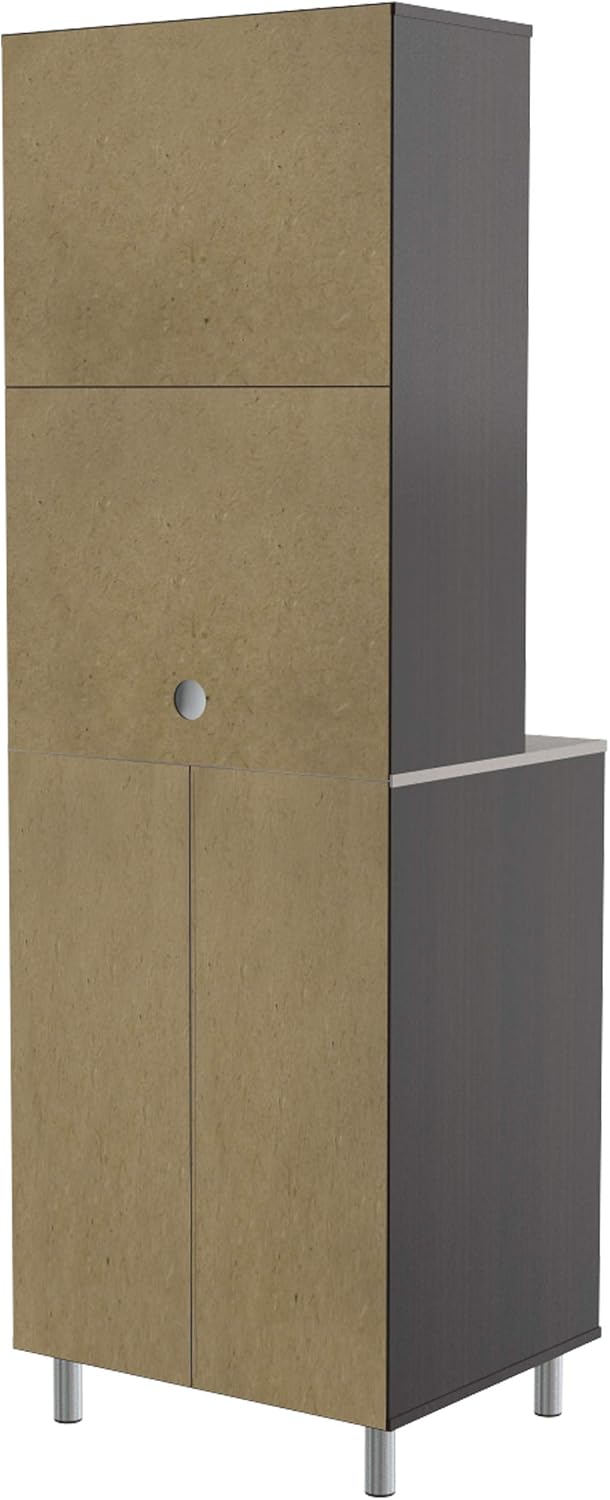 Back view of Inval AMBROSSIA cabinet showing cable management hole