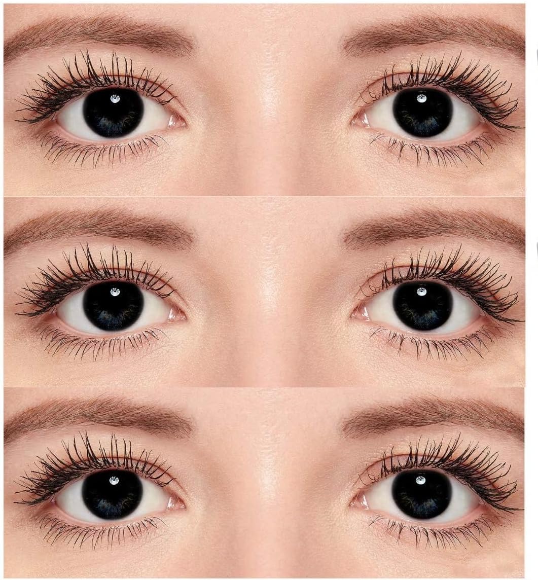 Korean Black Clor Contact Lens (3 pair Black, Free, 0, Diopters)