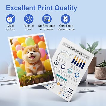 ONLYU Toner Cartridge Compatible Samsung CLT-P404C 404 404S, 4-Pack | Samsung Xpress SL C480W C483W C430W C480FW C48X C480 C430, CLT-K404S CLT-Y404S, Black Cyan Yellow Magenta