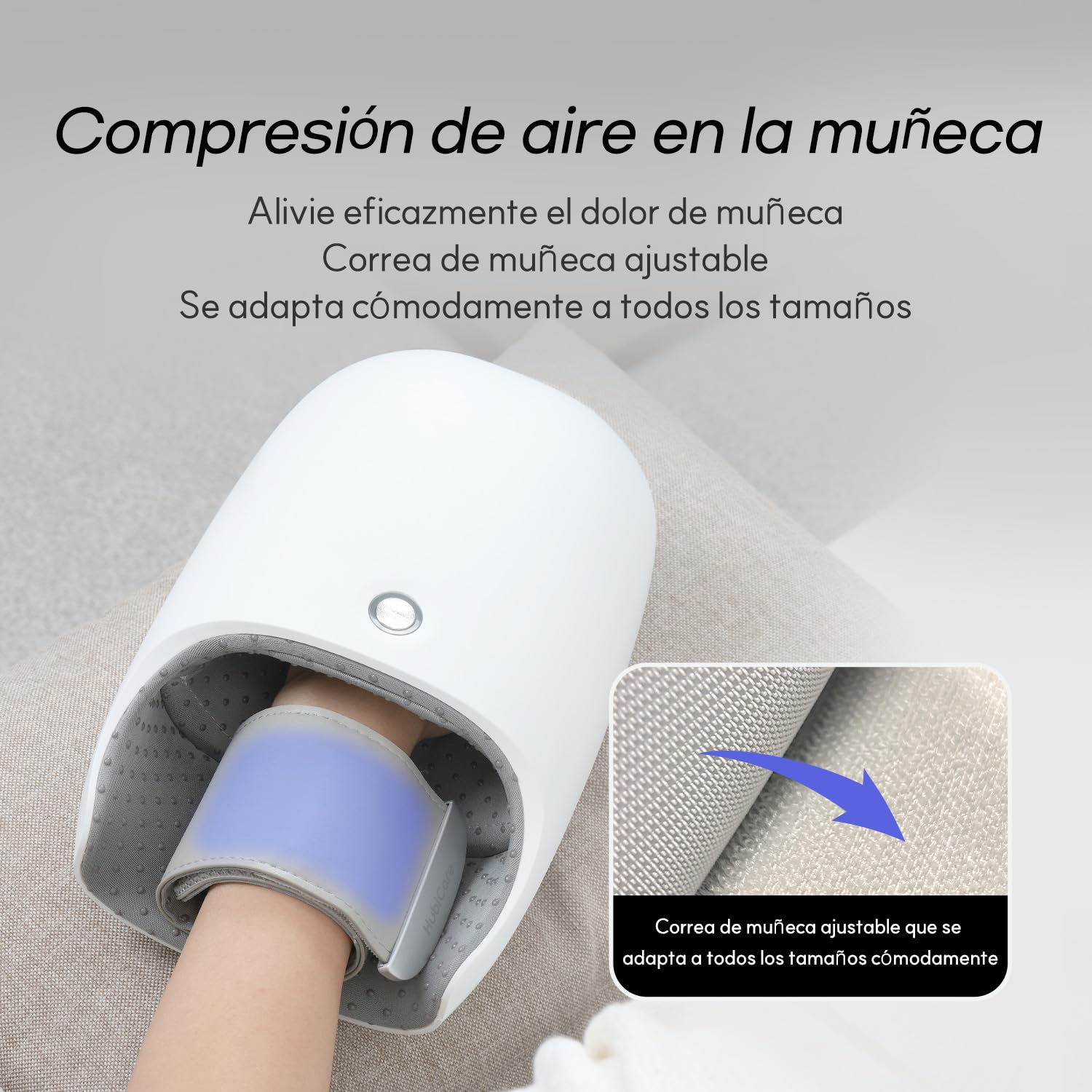 Masajeador de Manos Refrigerante HubiCare con Compresión Fuerte, Rodillo de Amasamiento con Calor y Correa para Muñeca para Alivio de Artritis y Túnel Carpiano, Autocuidado, Regalo de Verano