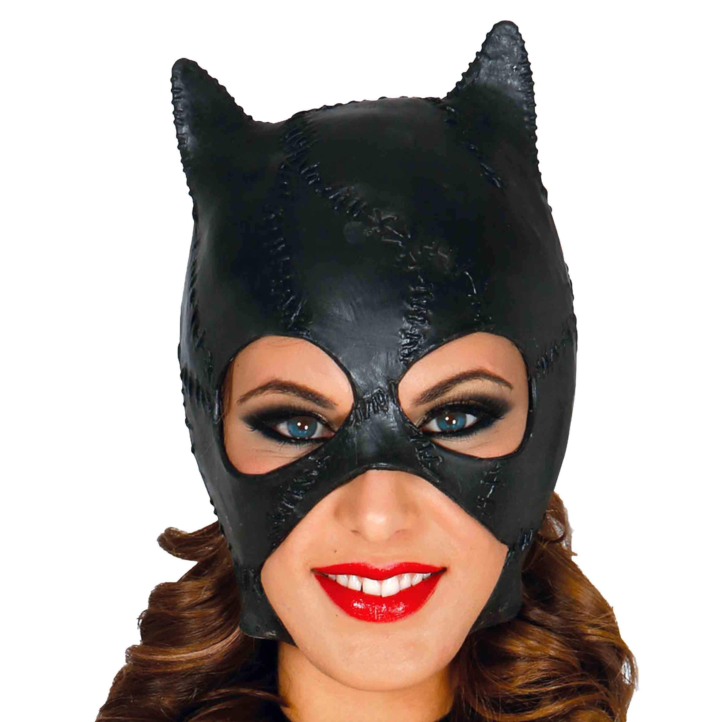 Maschera catwoman in lattice calotta bondage