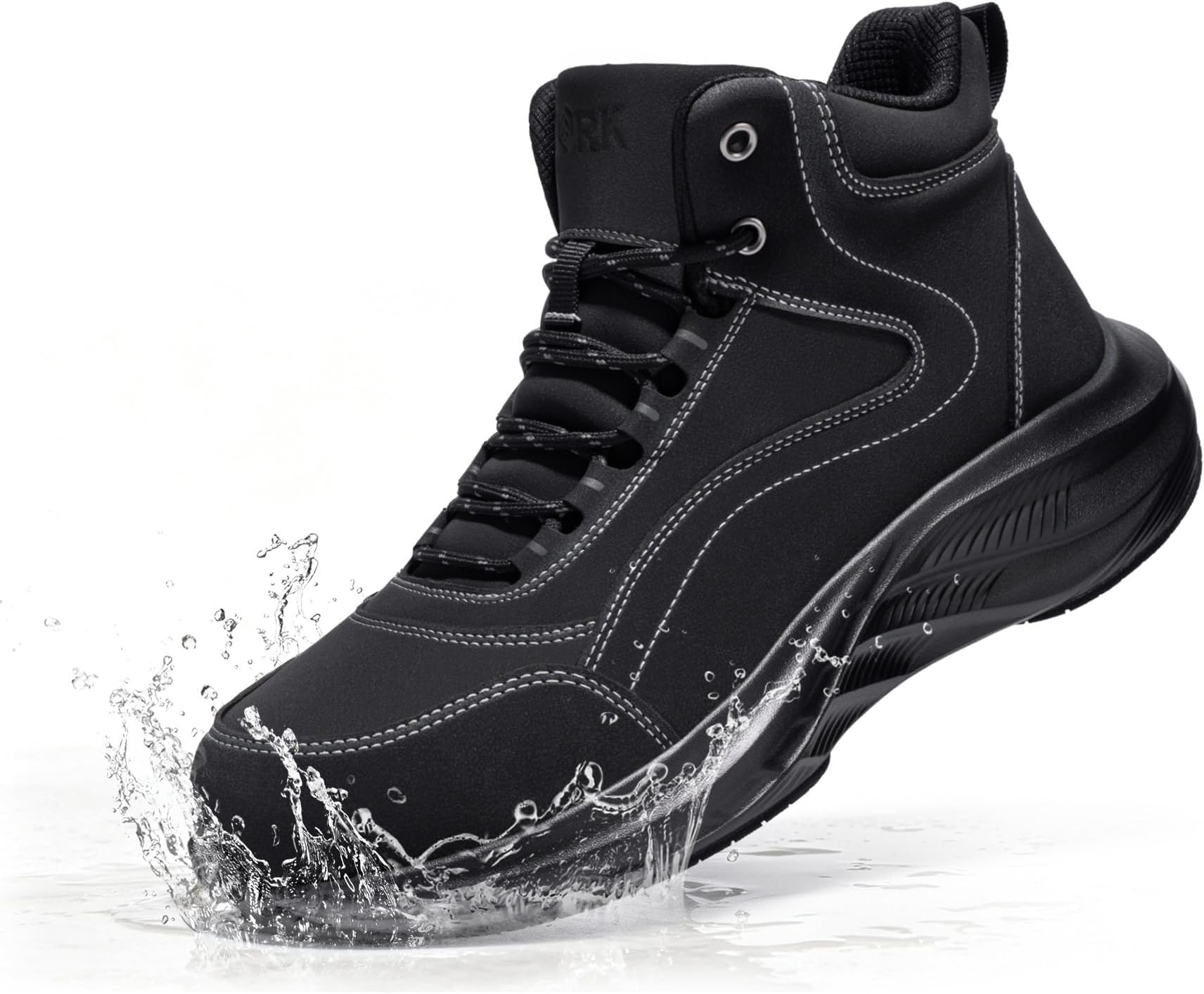 LARNMERN Steel Toe Boots Men Comfortable Work Safety Shoes Hiking Sneakers