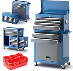 AIRAJ 8-Drawer Rolling Chest