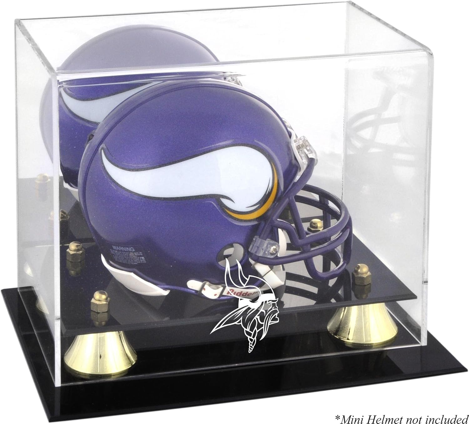 Minnesota Vikings en Classic Mini Helmet Display Case - Football Mini Helmet Free Standing Display Cases ''Case Only''
