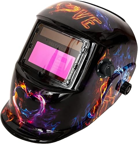 Miniatura 8 de Casco de soldadura con oscurecimiento automático capucha solar BESTCLUB con rango de sombra ajustable 49-13 para máscara de soldador de arco Mig Tig