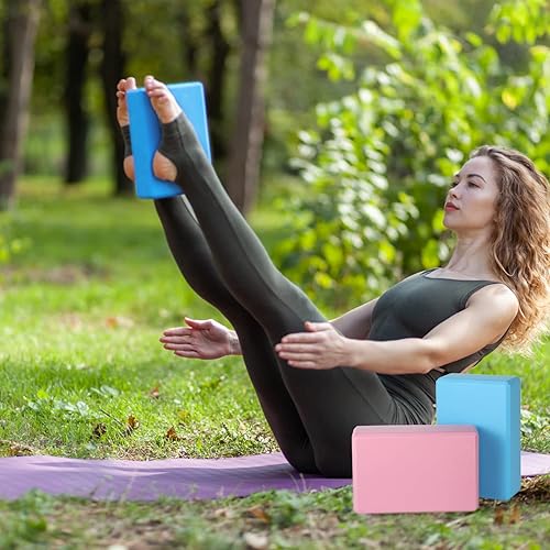 Miniatura 7 de Meooeck Paquete de 30 bloques de yoga a granel de espuma Eva, 9 x 6 x 3 pulgadas, espuma de ladrillo de ejercicio de alta densidad, suave,