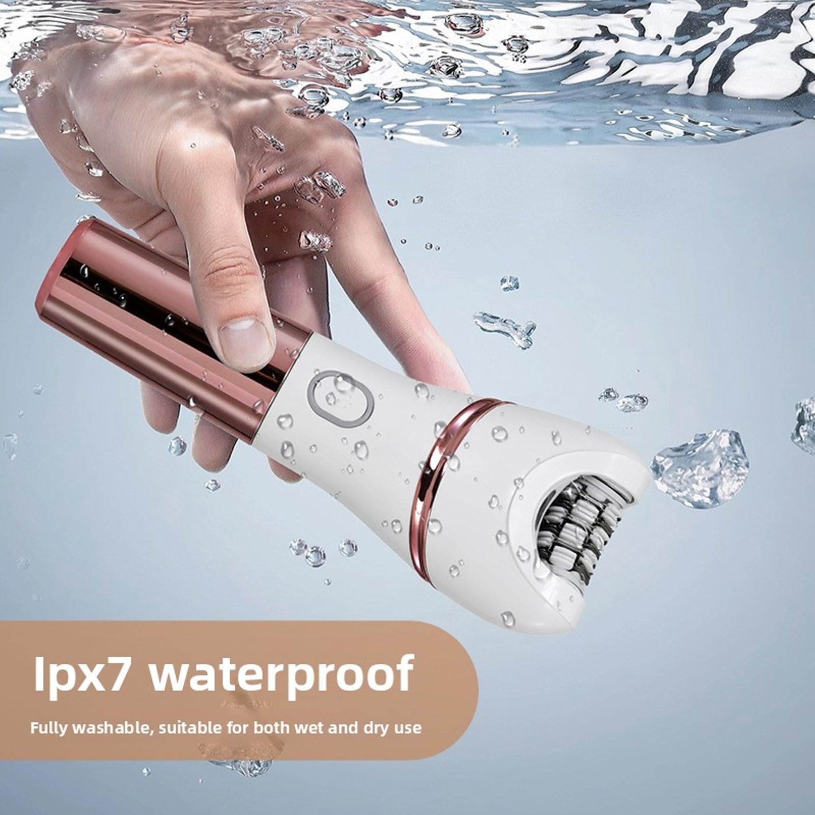 Sonew 4-in-1-Epilierer, Elektrischer Haarentferner, Körperhaarschneider für Männer und Frauen, Wasserdichter Nass- und Trockengebrauch, mit Integriertem Lithium-Ionen-Akku und