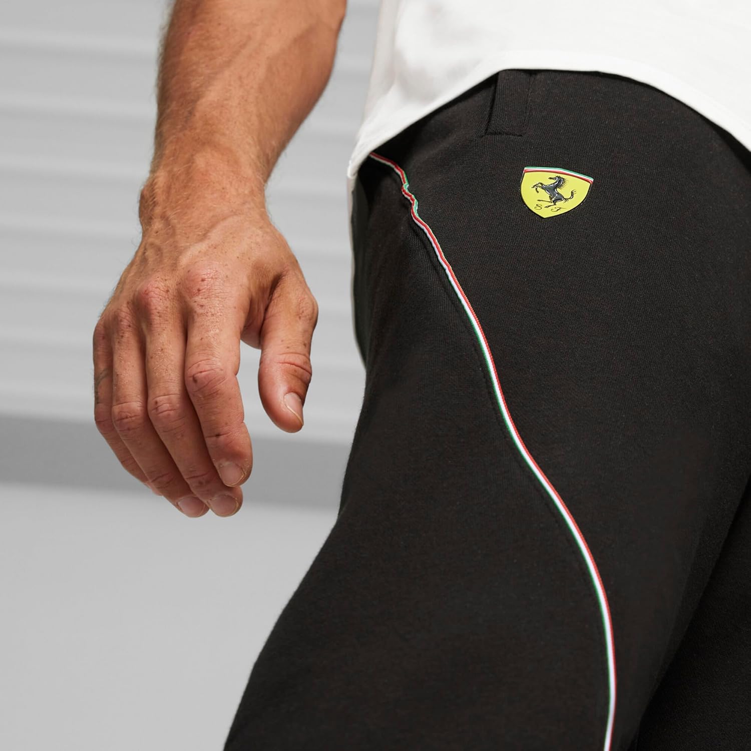PUMA Mens Scuderia Ferrari Race Drawstring Sweatpants Casual Drawstring - Black
