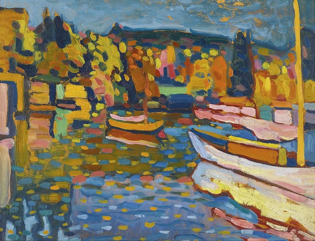 Impression sur toile Kandinsky paysage de prestige 60x90