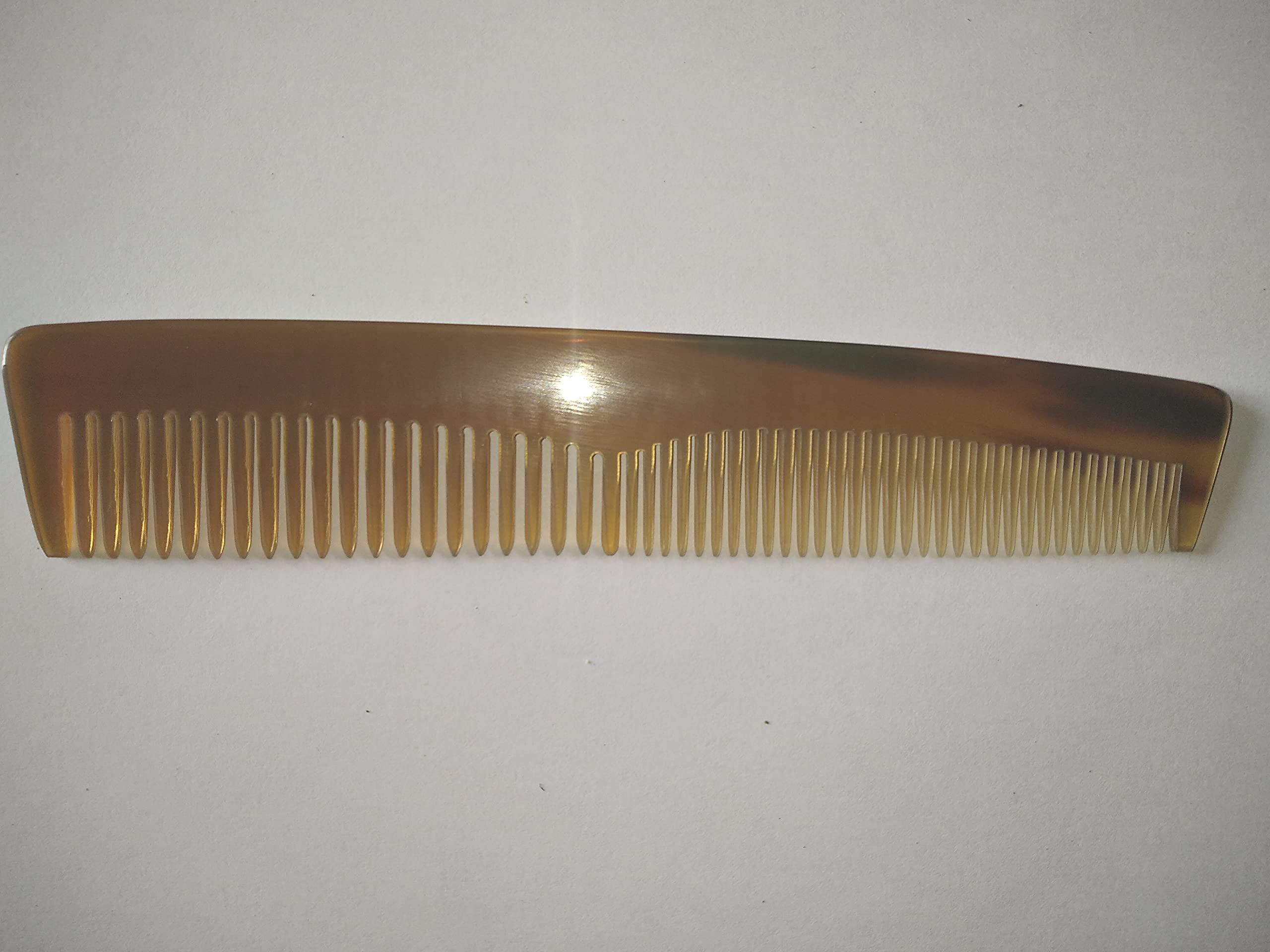 Peigne Démêloir en Corne Naturelle – 16 cm