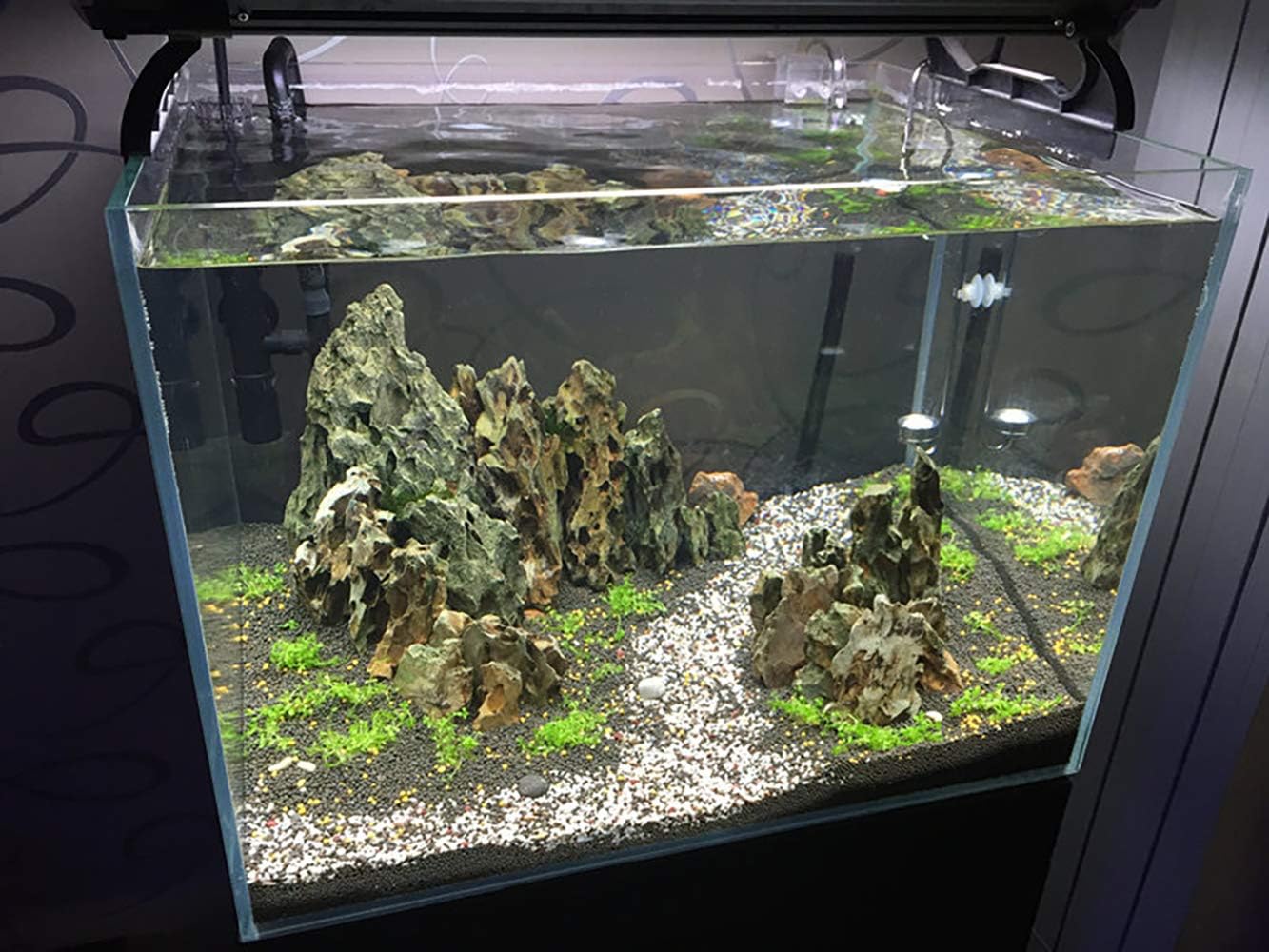 Natural Stone Aquarium Decoration 8.8lb Dragon Stone Rock Mixed Sizes for Micro Landscape Fish Tank Decor