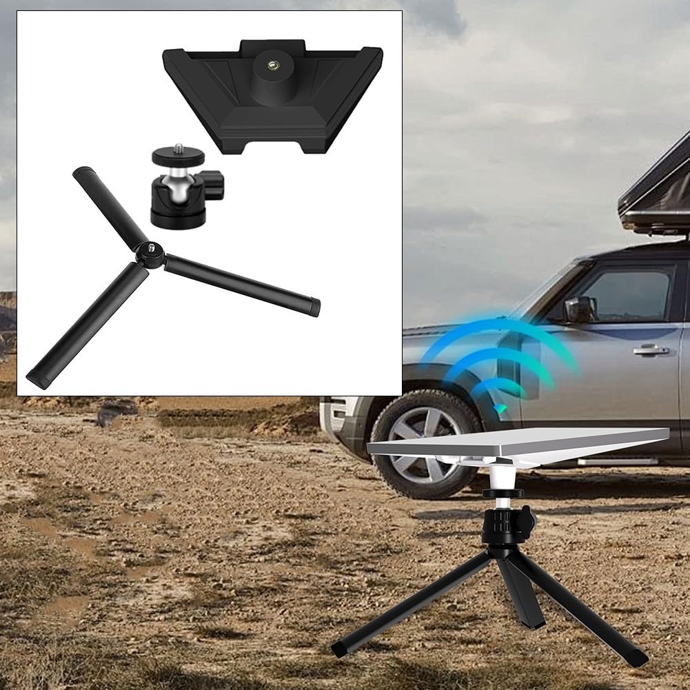 Soporte de trípode ajustable de doble propósito, ideal para usar con Starlink Mini en múltiples escenarios al aire libre