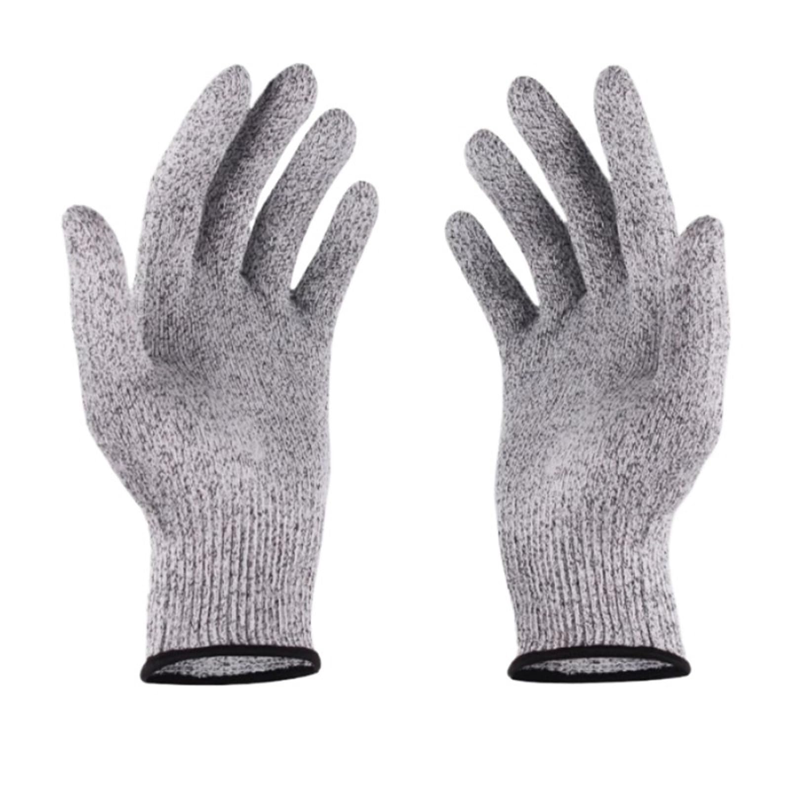 Guanti antitaglio di grado 5, guanti antigraffio, antipugnalata, da cucina, pesca, speciali in vetro Resistente alla perforazione(Medium)