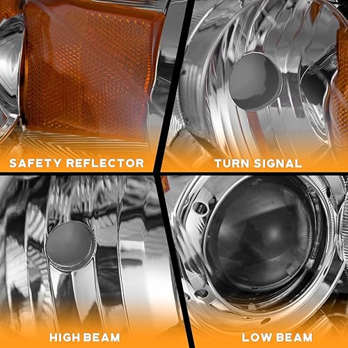 Miniatura 3 de Conjunto de faros delanteros para Mazda 3 Sedan 2004-2009 compatible con Mazda 3 Sedan 04 05 06 07 08 09 Mazda 3 Sedan 4 puertas proyector de