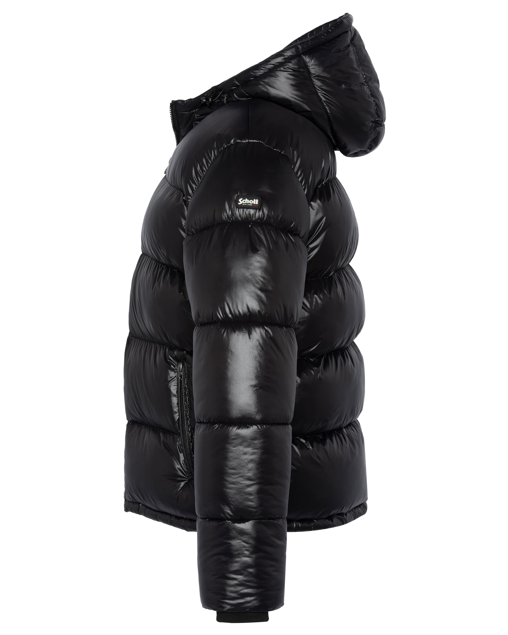 Schott NYC Doudoune brillante A Capuche Schott Columbus