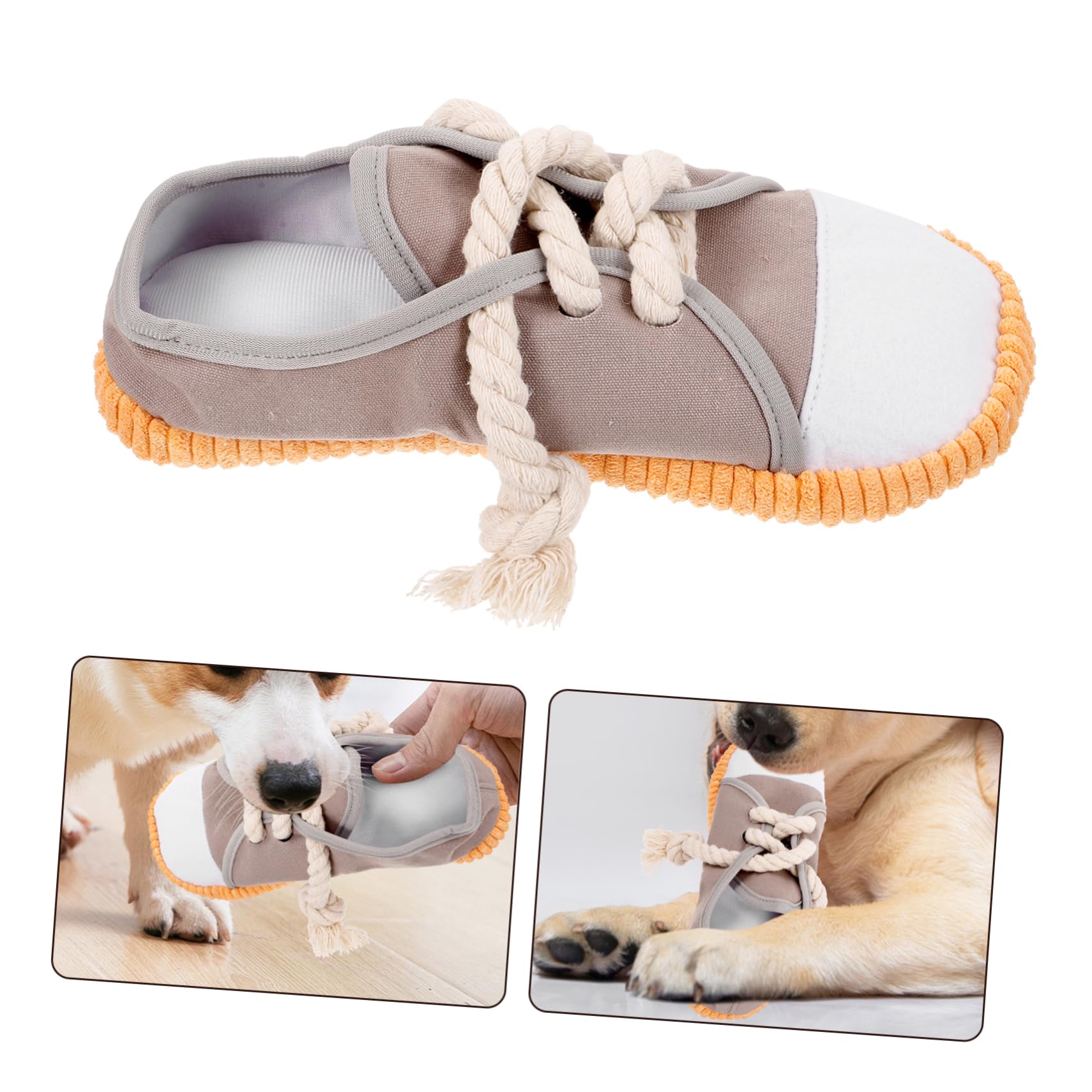 BESPORTBLE 5pièces Jouet à Mâcher pour Chien Forme De Chaussure Jouet Interactif pour Nettoyage Dents pour Chiots Et Chiens Agressifs