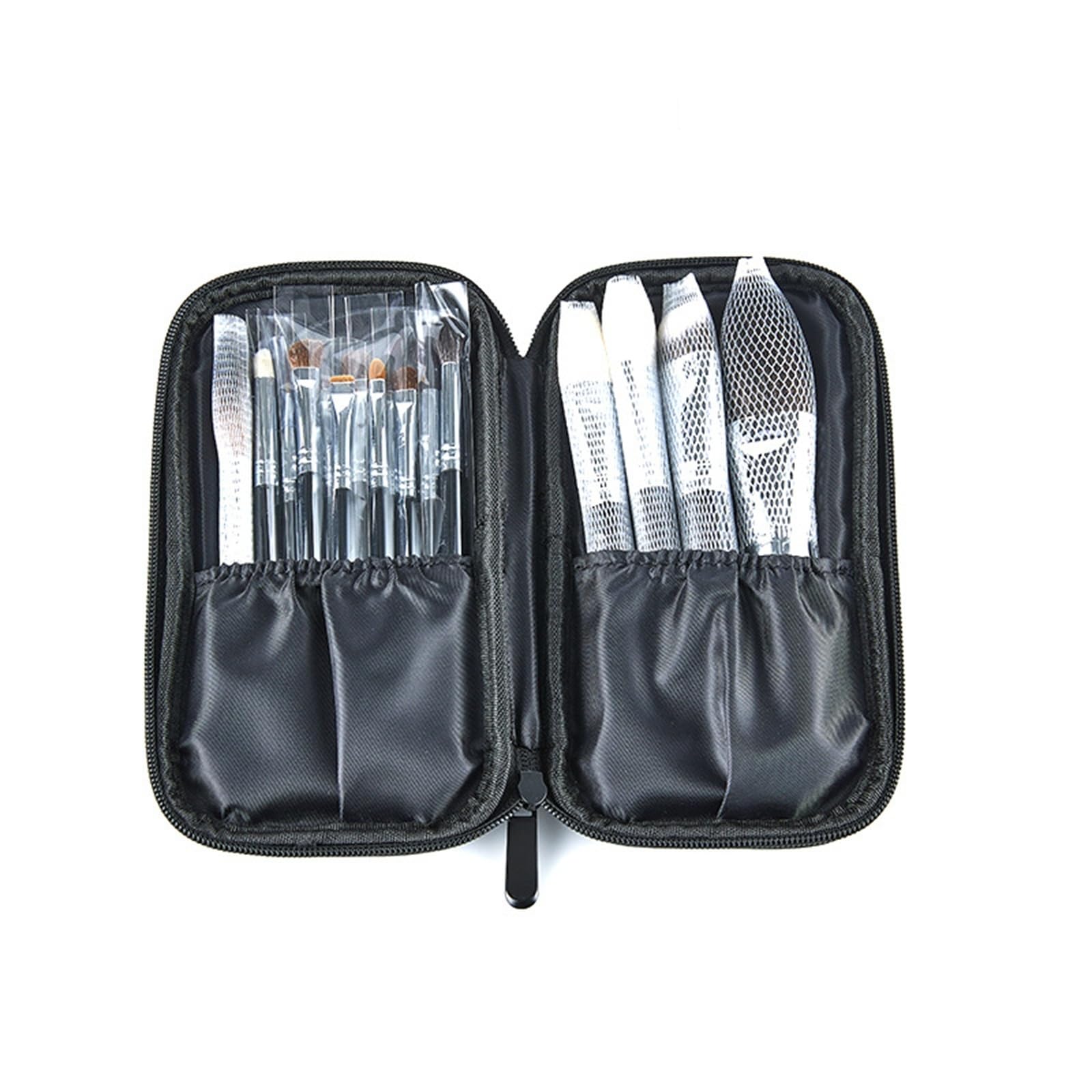 Juego de Brochas de Maquillaje Juego portátil de 16 brochas maquillaje con puntas finas y ligeras para Viajes