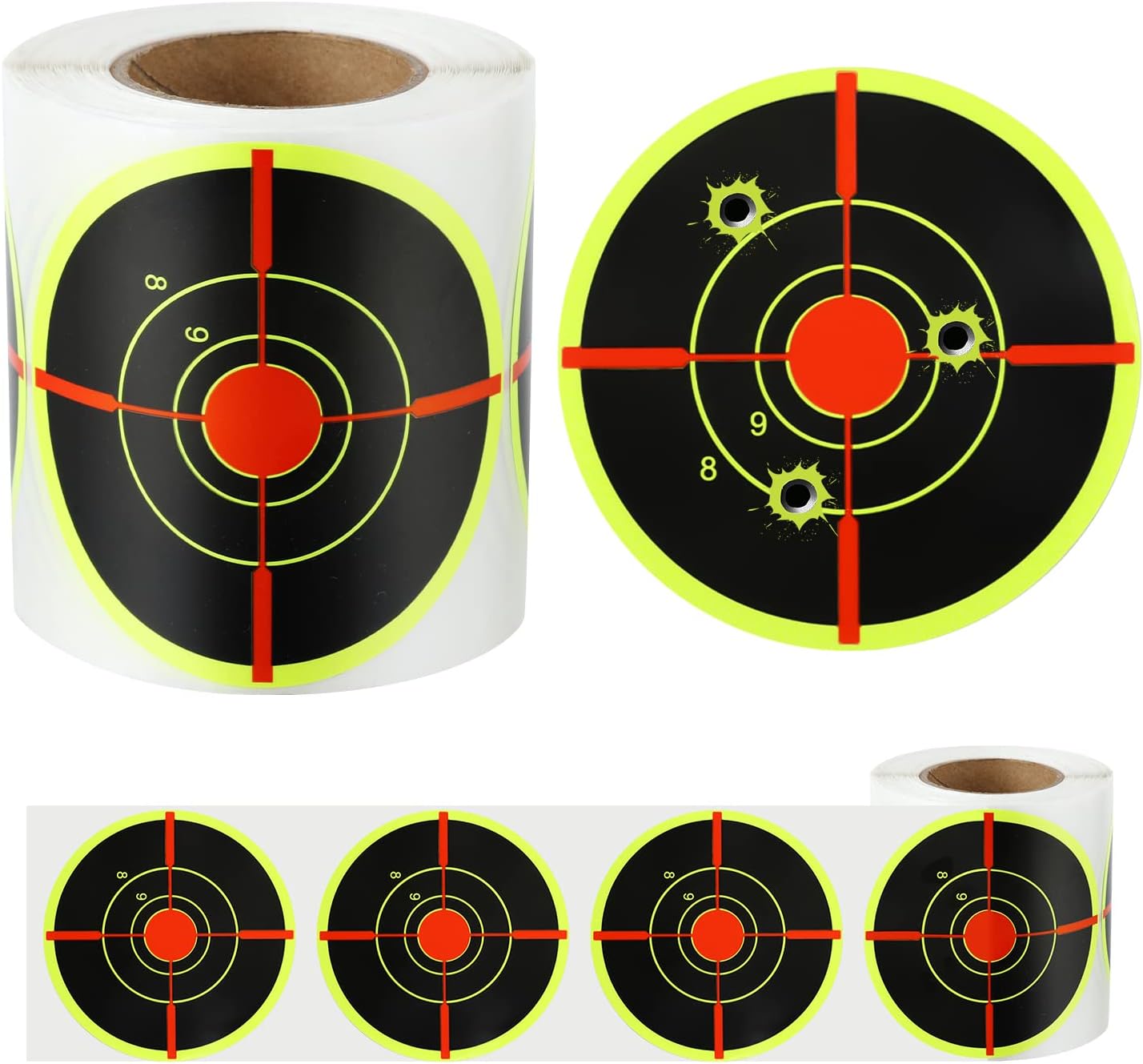 LUTER 200pcs Shooting Targets Stickers, 3In Shooting Targets Paper Self