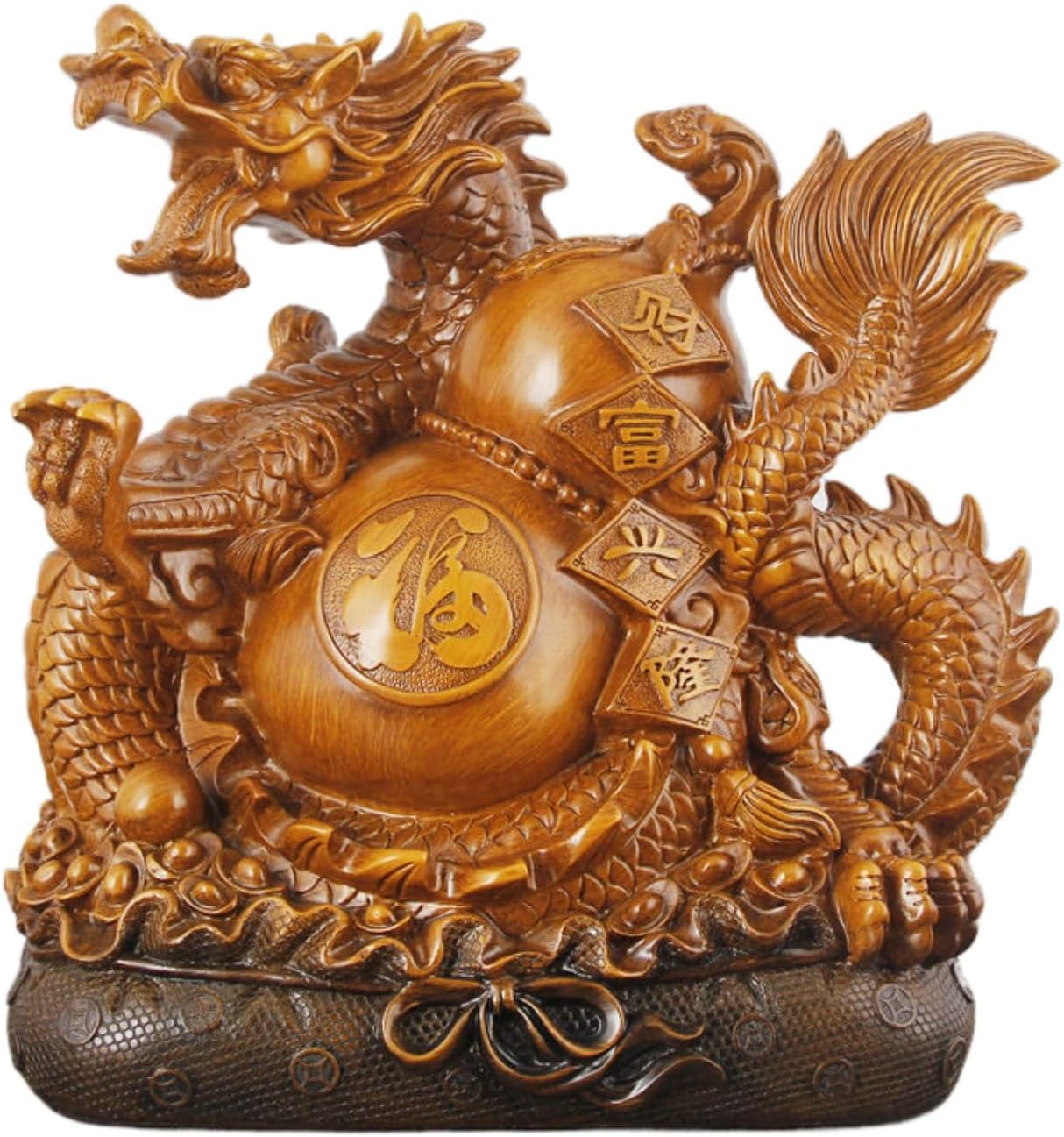 生肖龙年摆件 Feng Shui Figurine Home Office Decor Chinese Gifts 客厅办公室酒柜玄关家居装饰品乔迁新居房开业礼品 9177