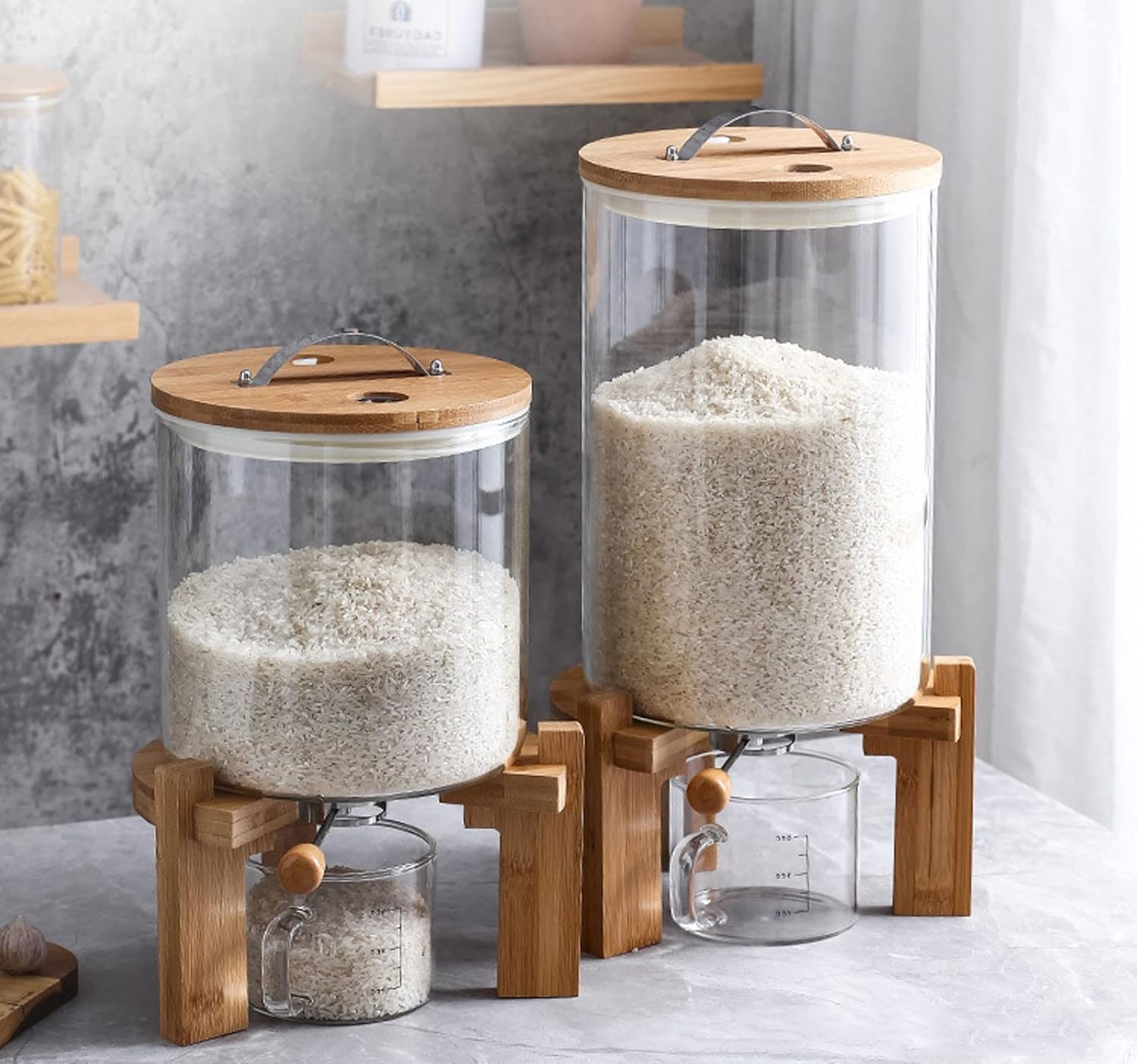 米びつ ライスディスペンサー 米入れ 計量カップ付 ライスタンク お米入れ 5L Amazon｜Ghbunuz 米びつ ライスディスペンサー 米入れ 計量カップ付