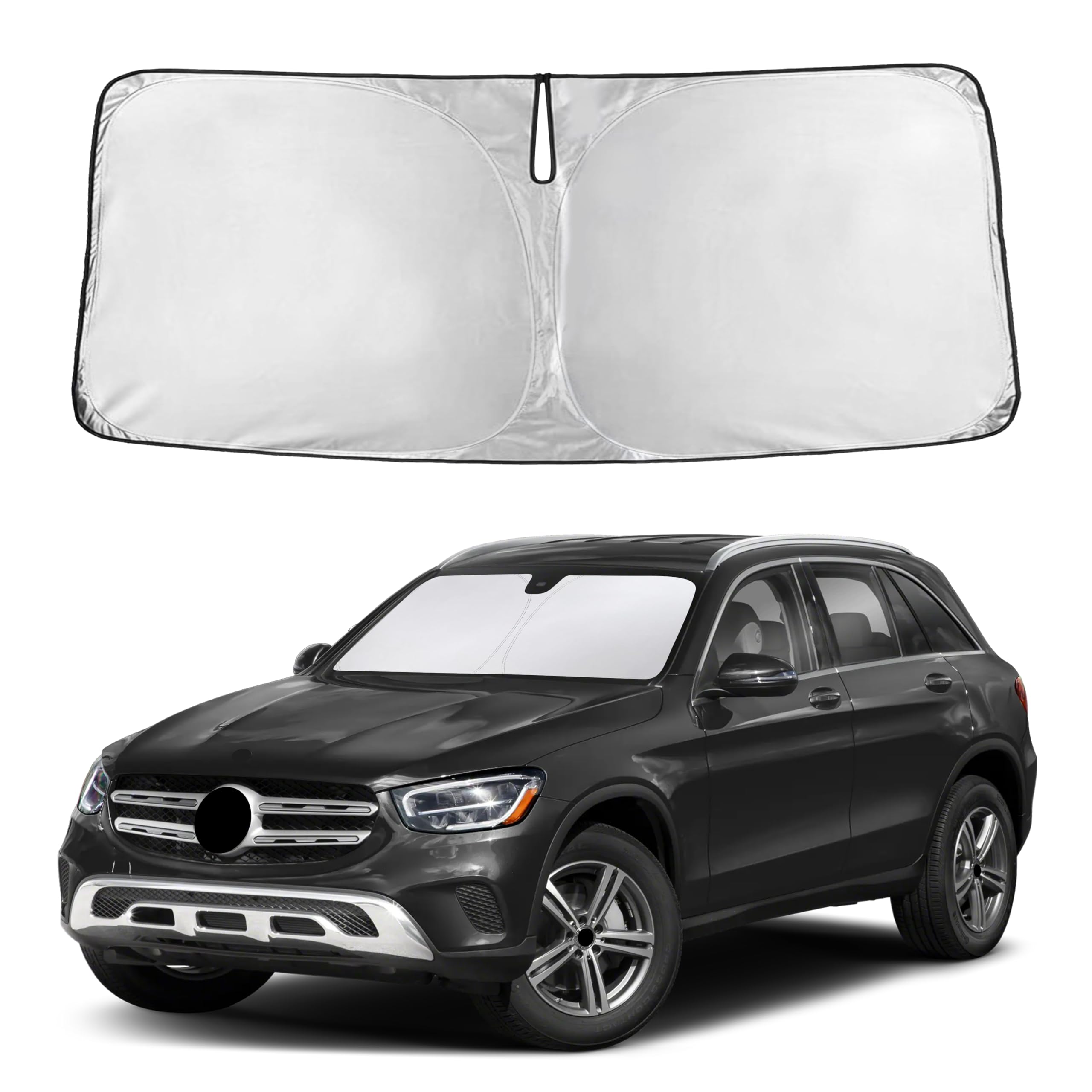 EcoNour Windshield Sunshade Compatible for Mercedes Benz GLC300 2016-2022