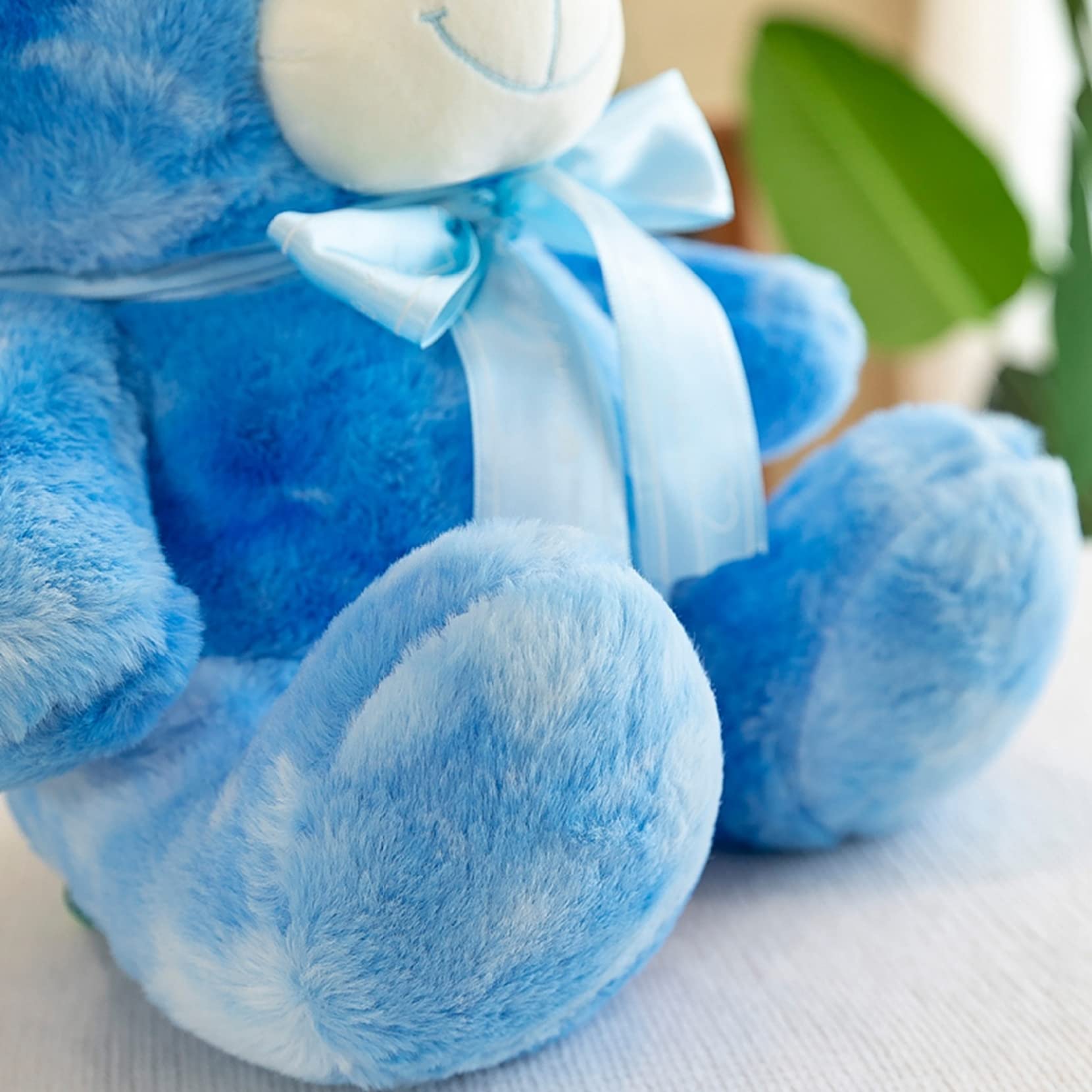 Amazon.co.jp: ぬいぐるみ テディベア ブルー 絞り染 くま おもちゃ