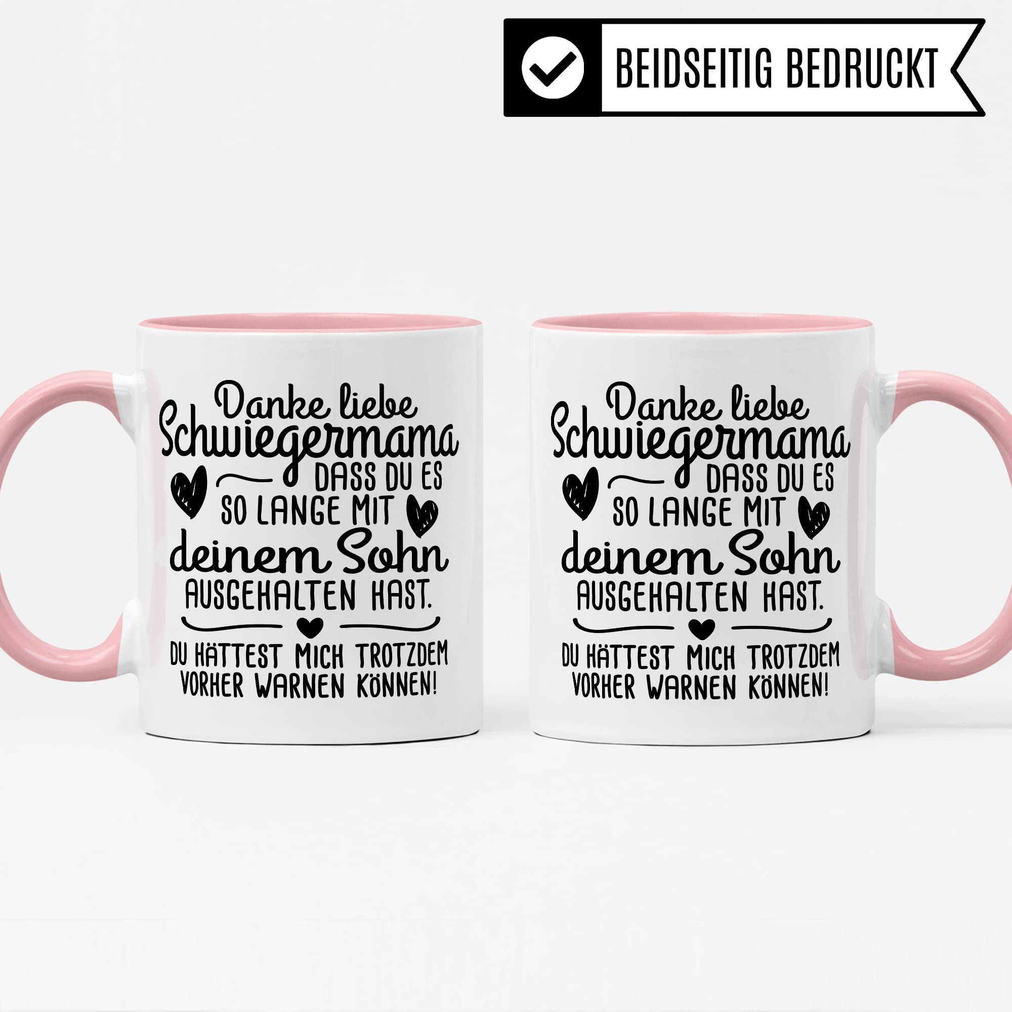 Suocera Tazza da caffè per suocere mamma tazza da caffè regalo divertente idea regalo suoceri umorismo matrimonio compleanno suocera tazza da tè (bianco/rosa
