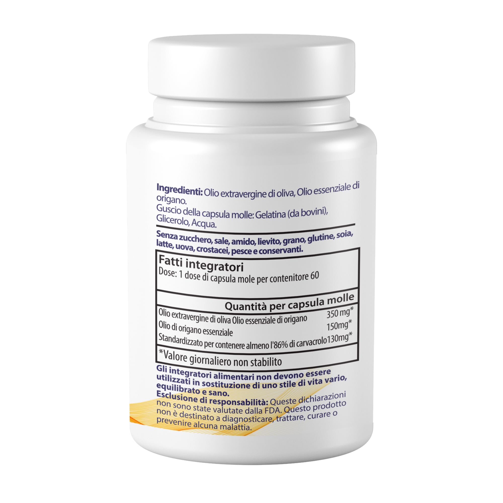 Zane Hellas Oregano Oil Softgels. La più alta concentrazione del mondo. Ogni Softgel Contiene 30% di Olio Essenziale Greco Puro di Origano. 130 mg di Carvacrolo per Softgel. 60 softgels.