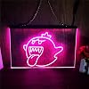 The Ghost Face Decoration Neon Sign King Boo The Ghost Face LED Neon Sign Game Hall E-sports Venue Bar Hotel Cafe Ambience Decoration Home Decoration Bedroom Wall With Chain,C,11.8x7.9 [Energy Class A]