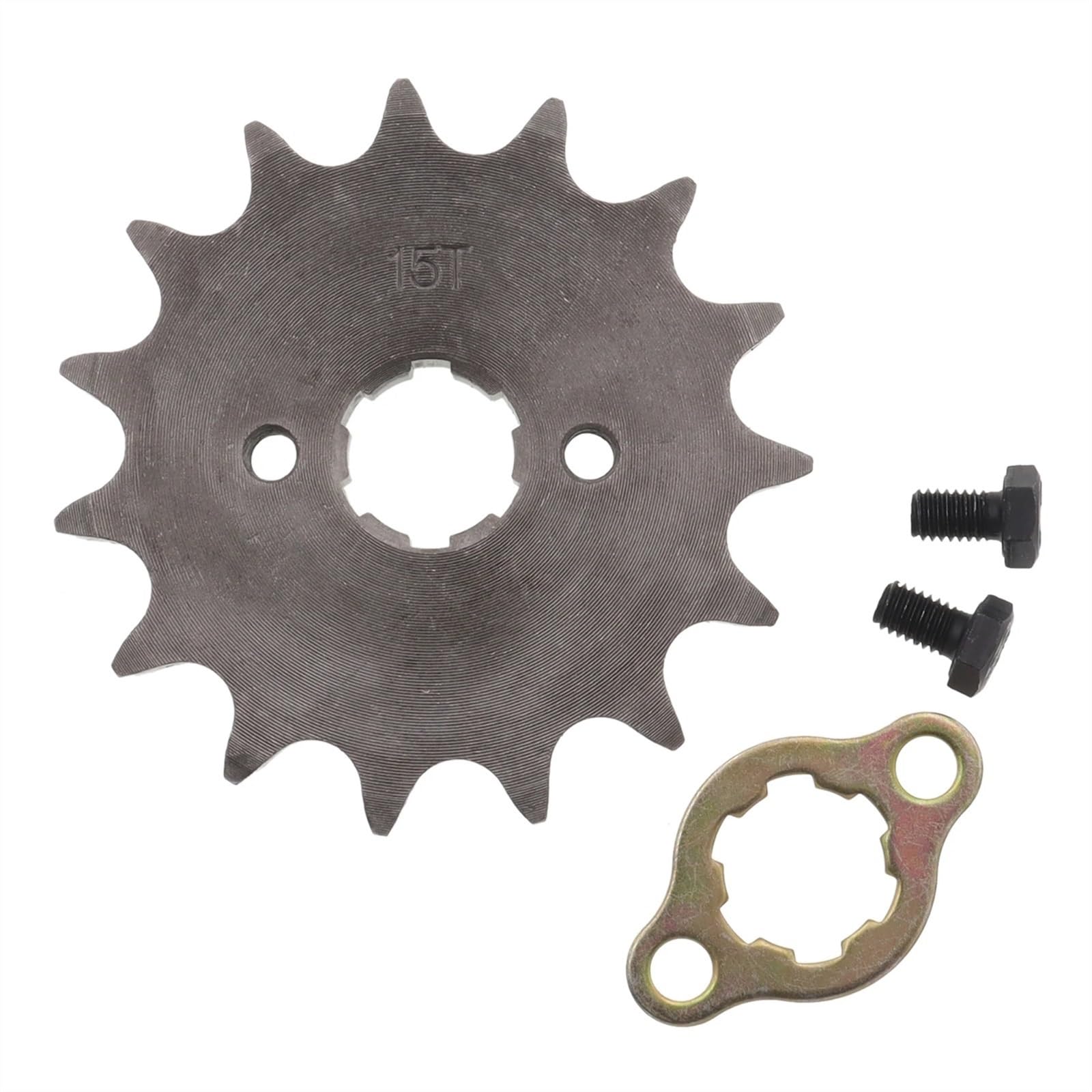 AGSBDCYU Front Engine 530# 20mm 10T 11T 12T 13T 14T 15T Chain Sprocket with Retainer Plate Locker for Motorcycle Dirt Bike ATV(530-11T)(530-15t)