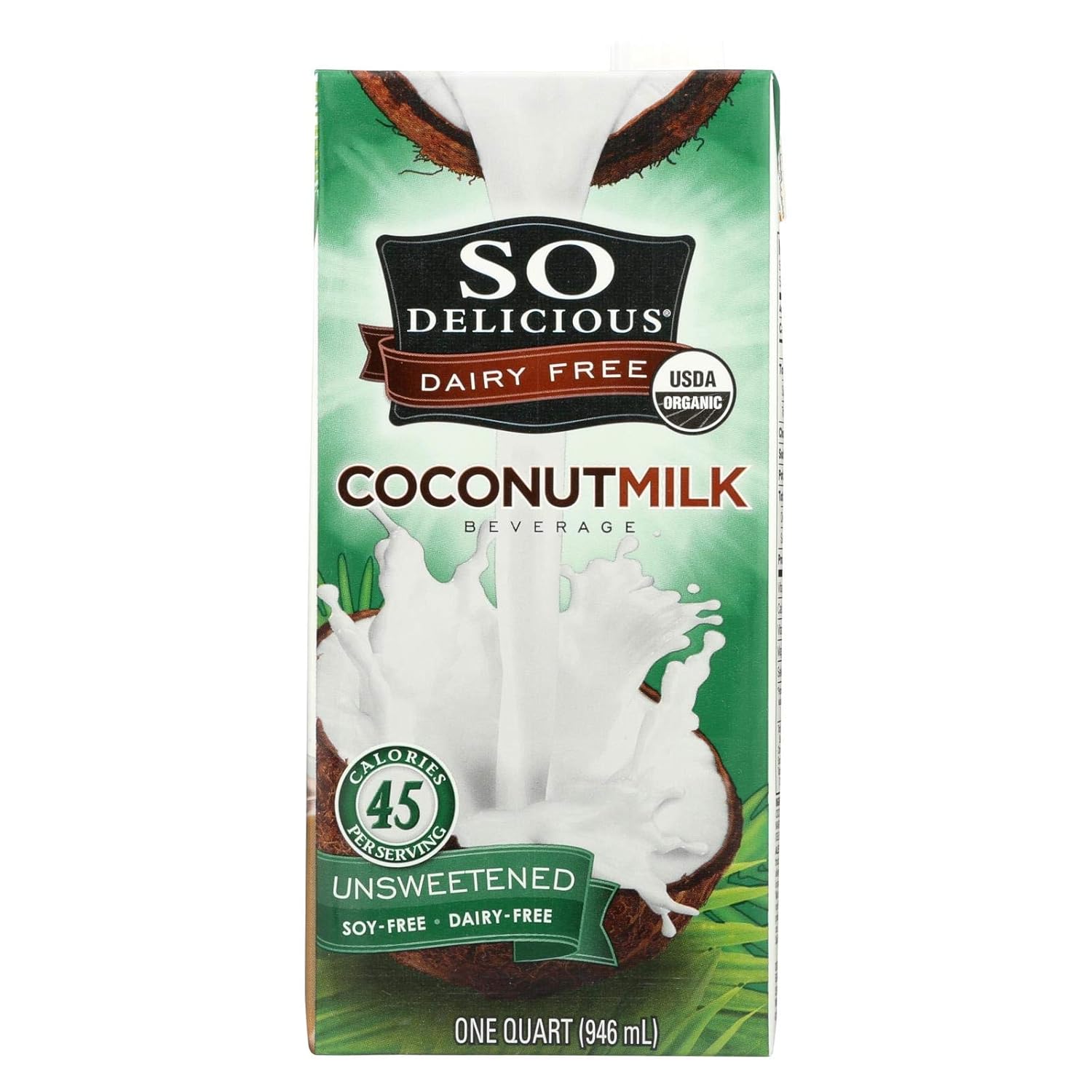 So Delicious Coconut Milk Beverage - Unsweetened - Case of 12-32 Fl oz. Unsweetened 32 Fl Oz (Pack of 12)