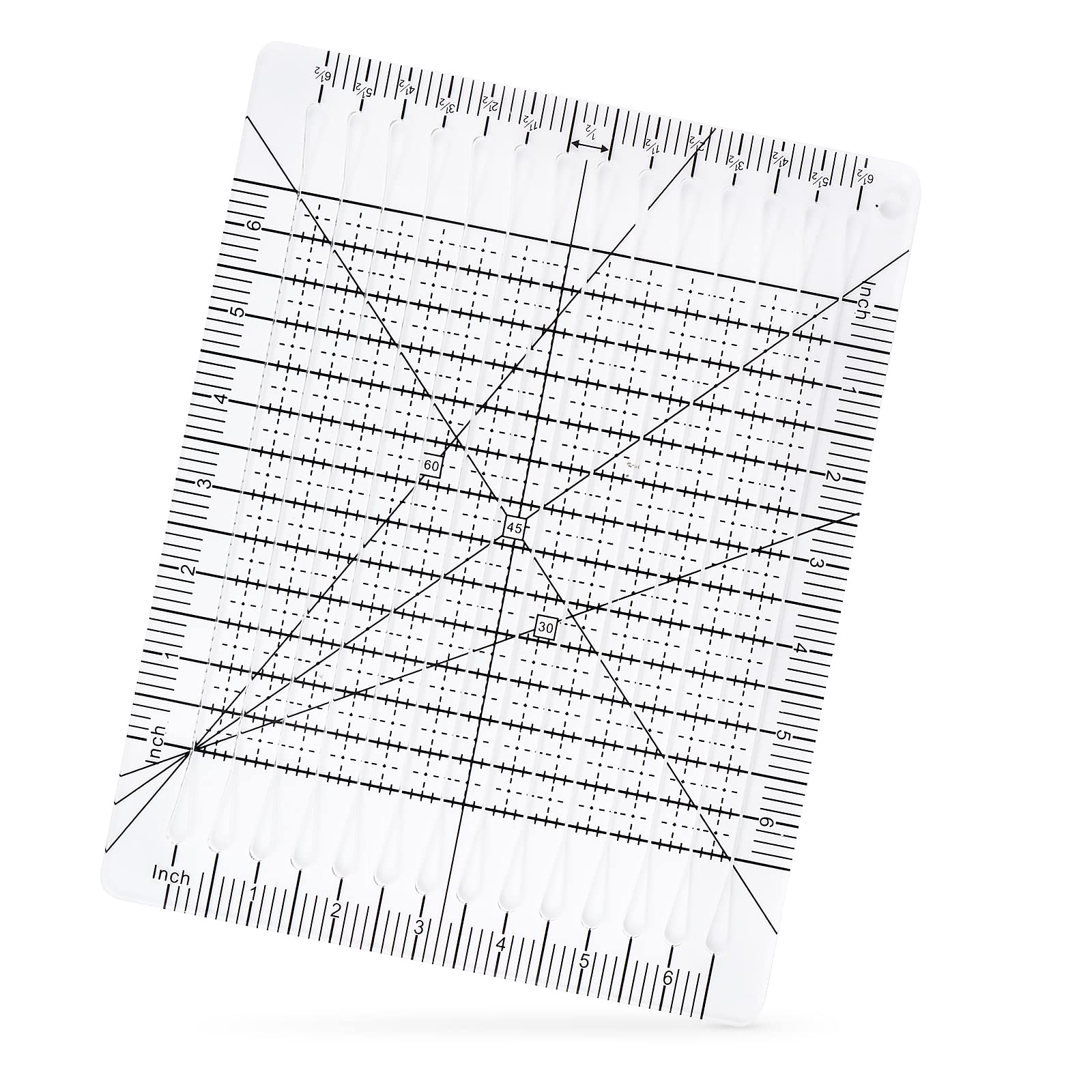 2 Pezzi Righello Per Cucito,Righello Sarta,Cucire Sartoria Strumenti,per Cucire Modello Disegno Design Strumento Sarto,Righello Preciso Per Cucito ,Sartoria,Patchwork (21cm+10cm