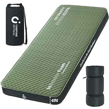 まー　LOGOS SUPER THICK SELF INFLATE MA High Density Foam) 40 Compact Self-inflating Mat - SOLO