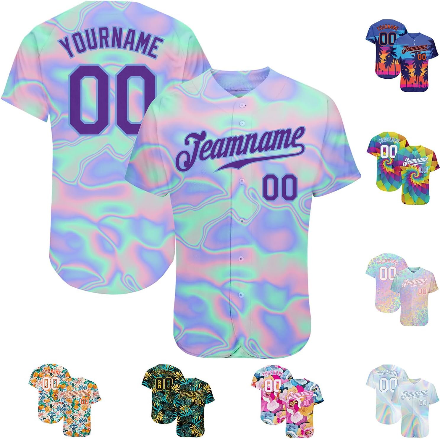Fanscustom Custom Baseball Jersey Sports Uniform Personalized Stitched with Name Number Team Name Button Down Shirts