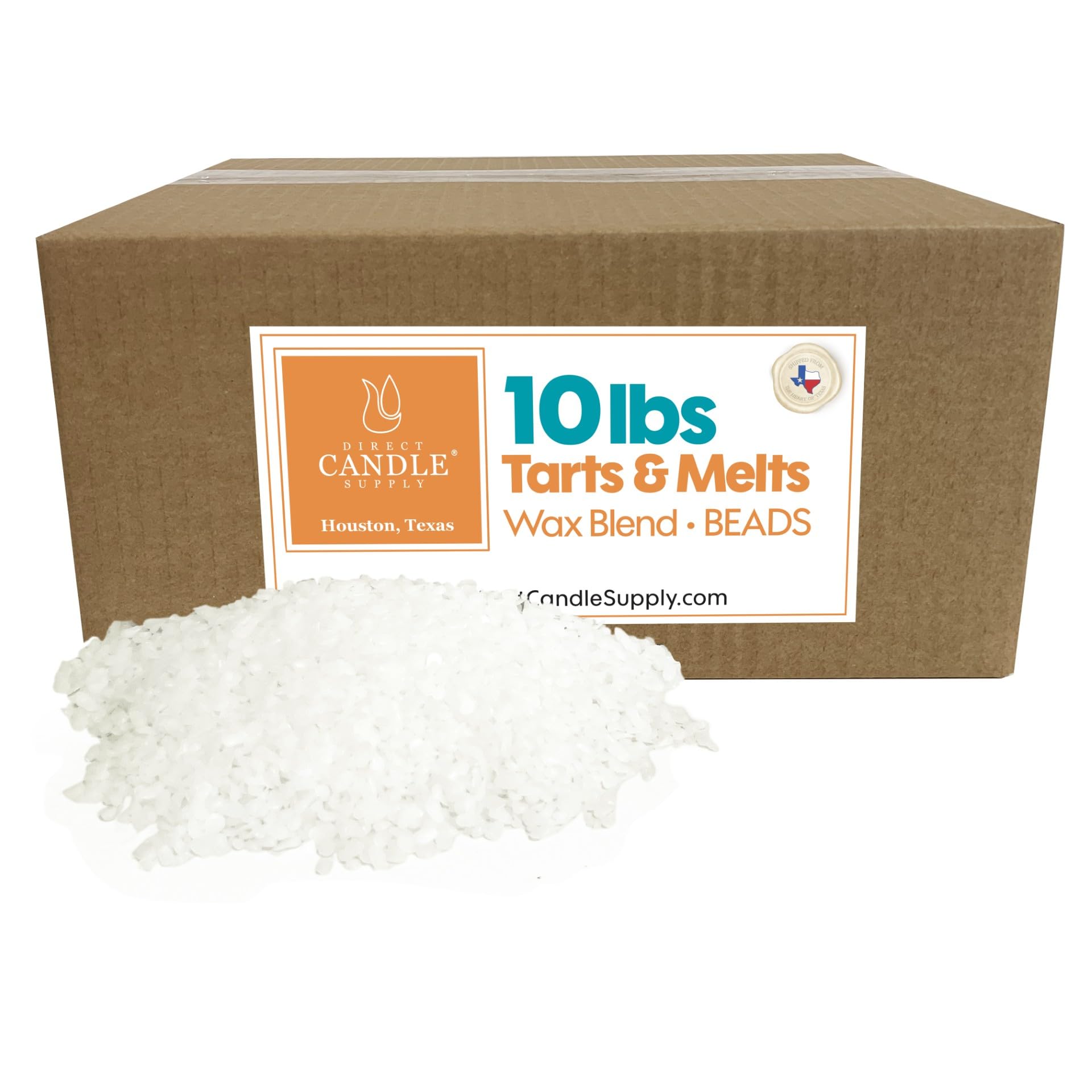 Direct Candle Supply 5lb Melt Pellets – Soy & Paraffin Wax Blend For Candle Making, Wax Melts, Tarts, Pillars (Bulk)