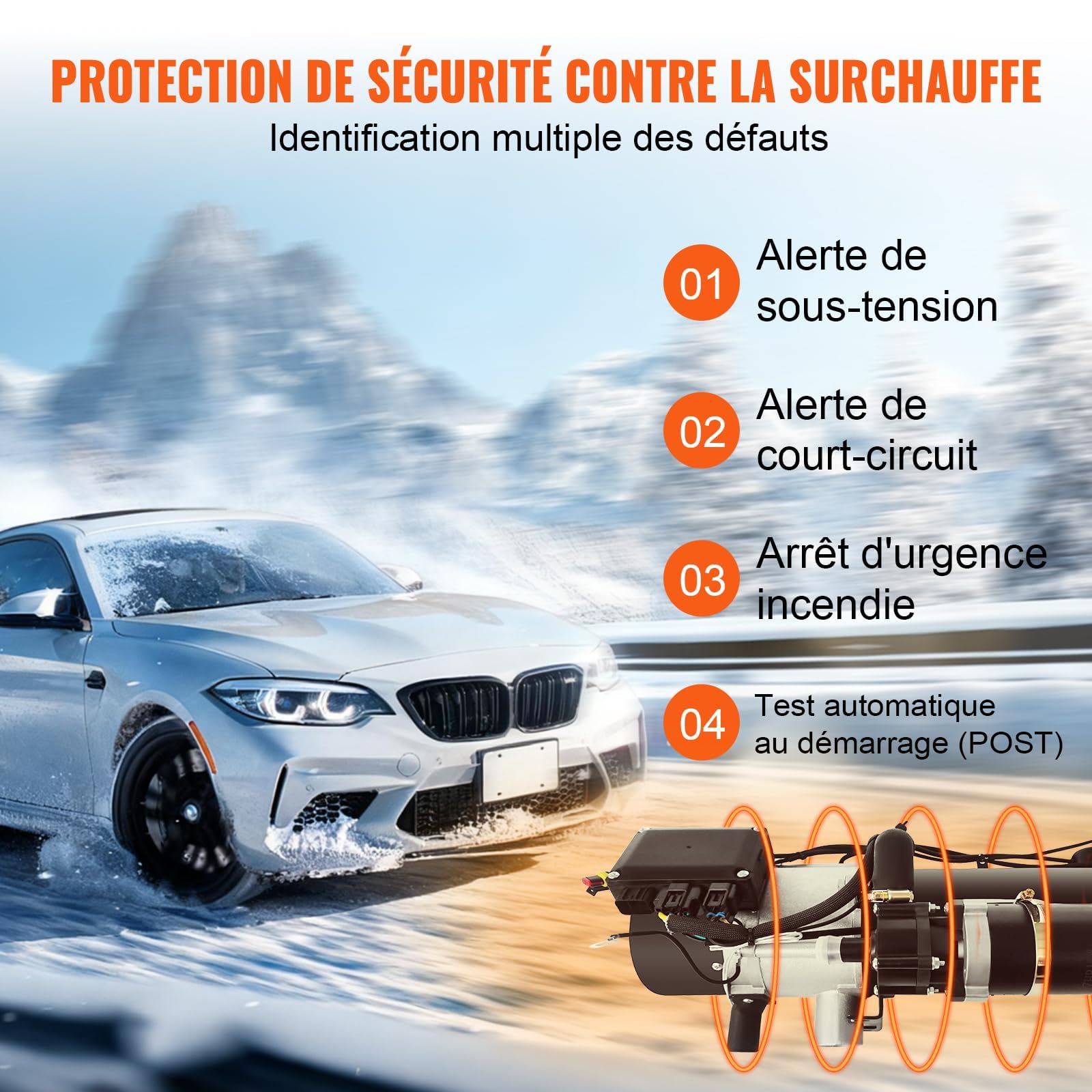 Chauffage Hydraulique Diesel 12V 10KW en Acier Inoxydable 310s pour Bateau, Caravane, Camping-Car – Chauffage Diesel 12v