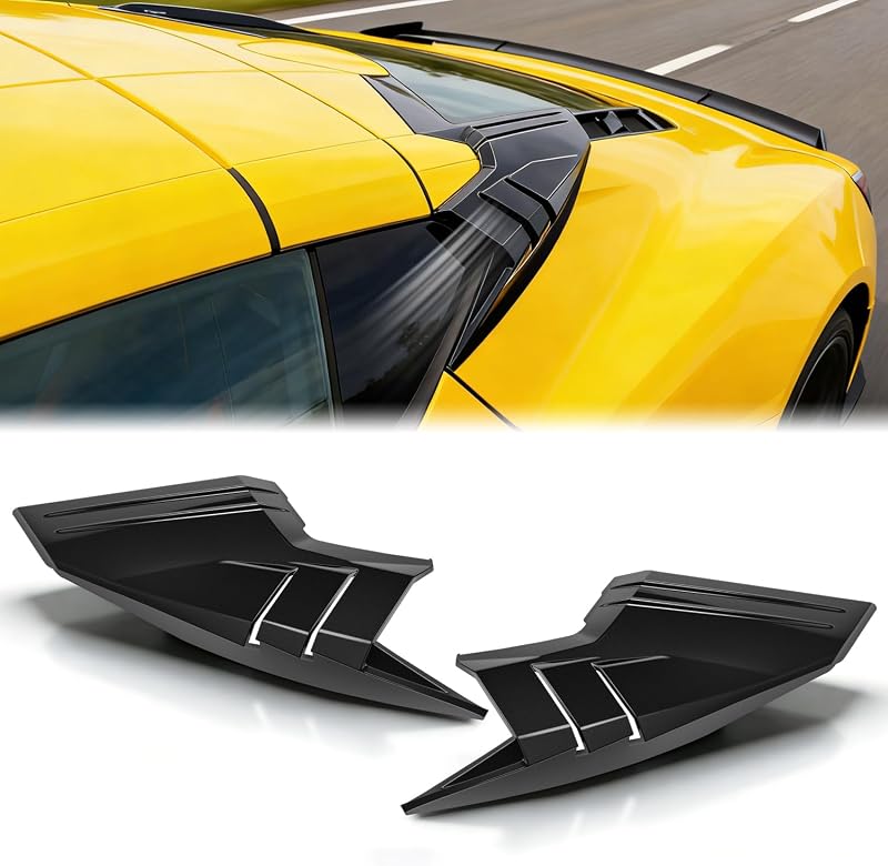 Molduras de acabamento das entradas de ar traseiras do teto MSIZOY para Corvette C8 – 2 unidades