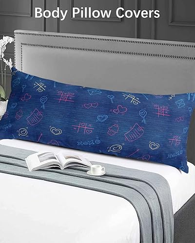 Miniatura 5 de Funda de almohada corporal para el día de San Valentín, fundas de almohada suaves y decorativas de lujo, funda de almohada larga con cierre de