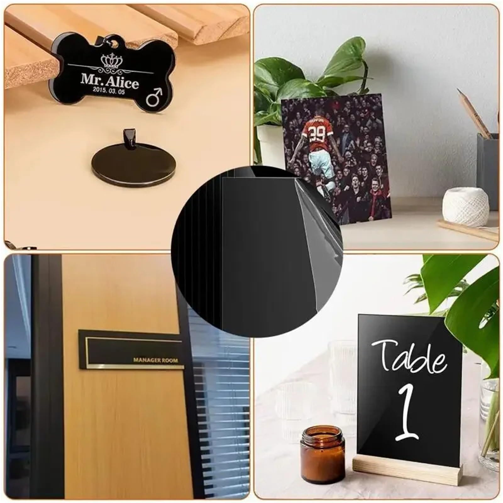 ABS-Kunststoffplatten 1 Stück schwarze ABS-Kunststoffplatte, 0,5–5 mm, DIY-Modell-Bastelbögen for den Cosplay-Modellbau. Mehrere Teilestärkenoptionen Bastelarbeiten