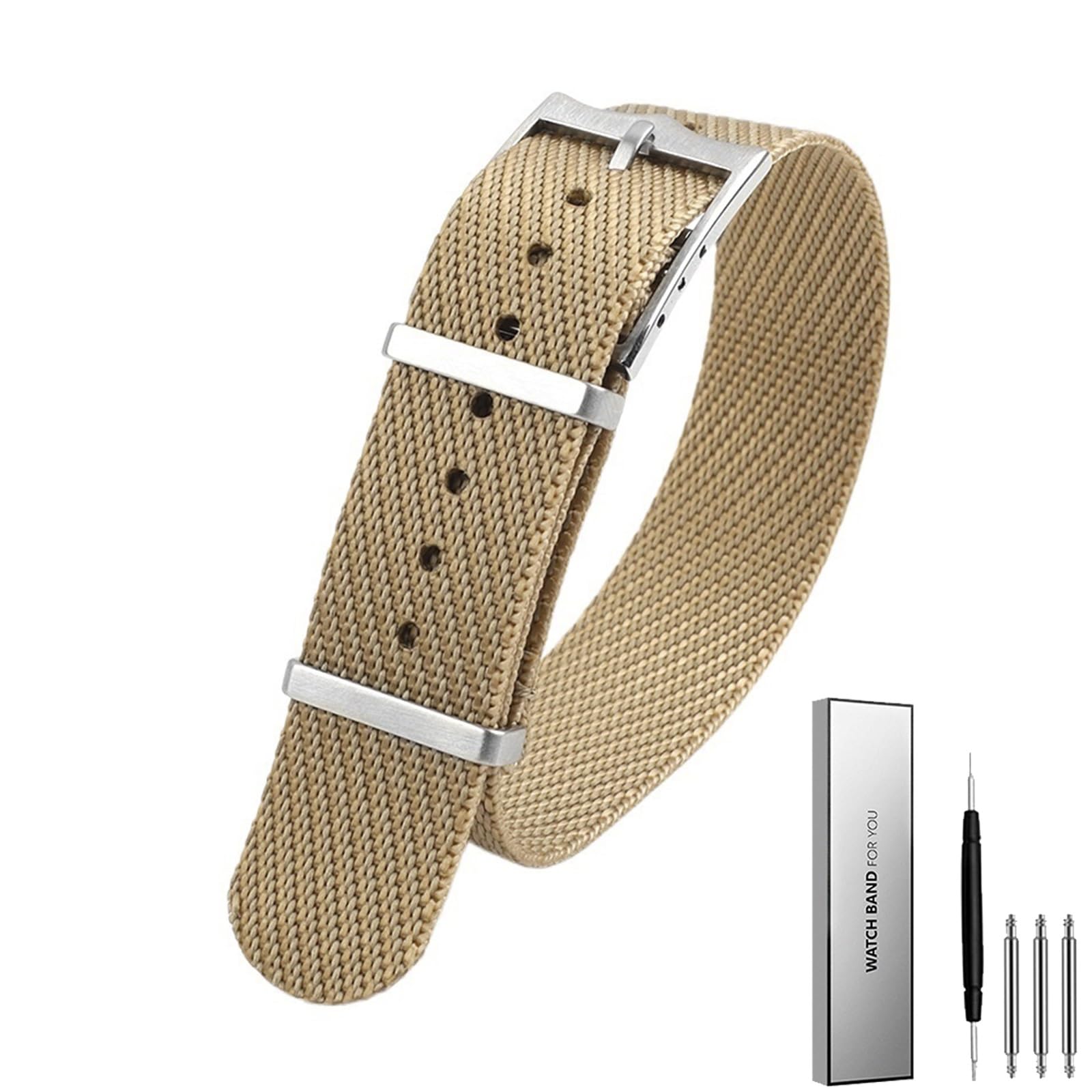 Bracelets élastiques en nylon tressé à boucle régl Bracelet de montre en Nylon bracelet de montre 20mm 22m sport bracelet intelligent accessoires de montre de remplacement bracelet de montre en nylon