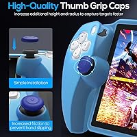 Vista 6 de FYOUNG Funda protectora para PlayStation Portal, funda protectora de silicona suave con protección completa y agarre antideslizante para el pulgar