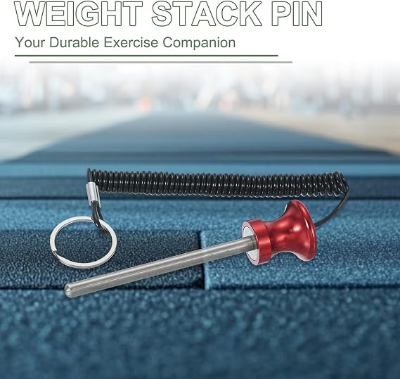 Weight Stack Pin, Weight Gym Pin with Pull Rope for Home Gym Club