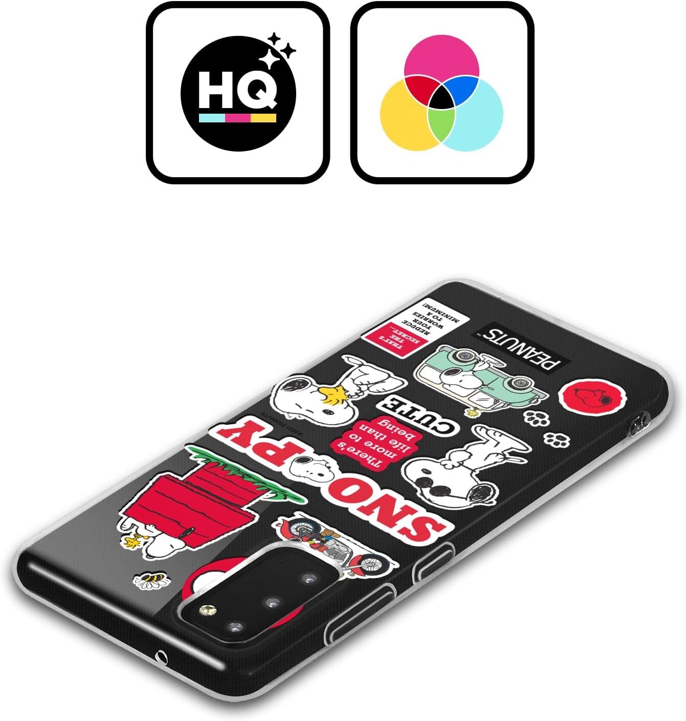 Head Case Designs Officially Licensed Peanuts Snoopy Sticker Print Trends Soft Gel Case Compatible with Samsung Galaxy S21 Ultra 5G