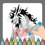 Anime Dragon Coloring Book