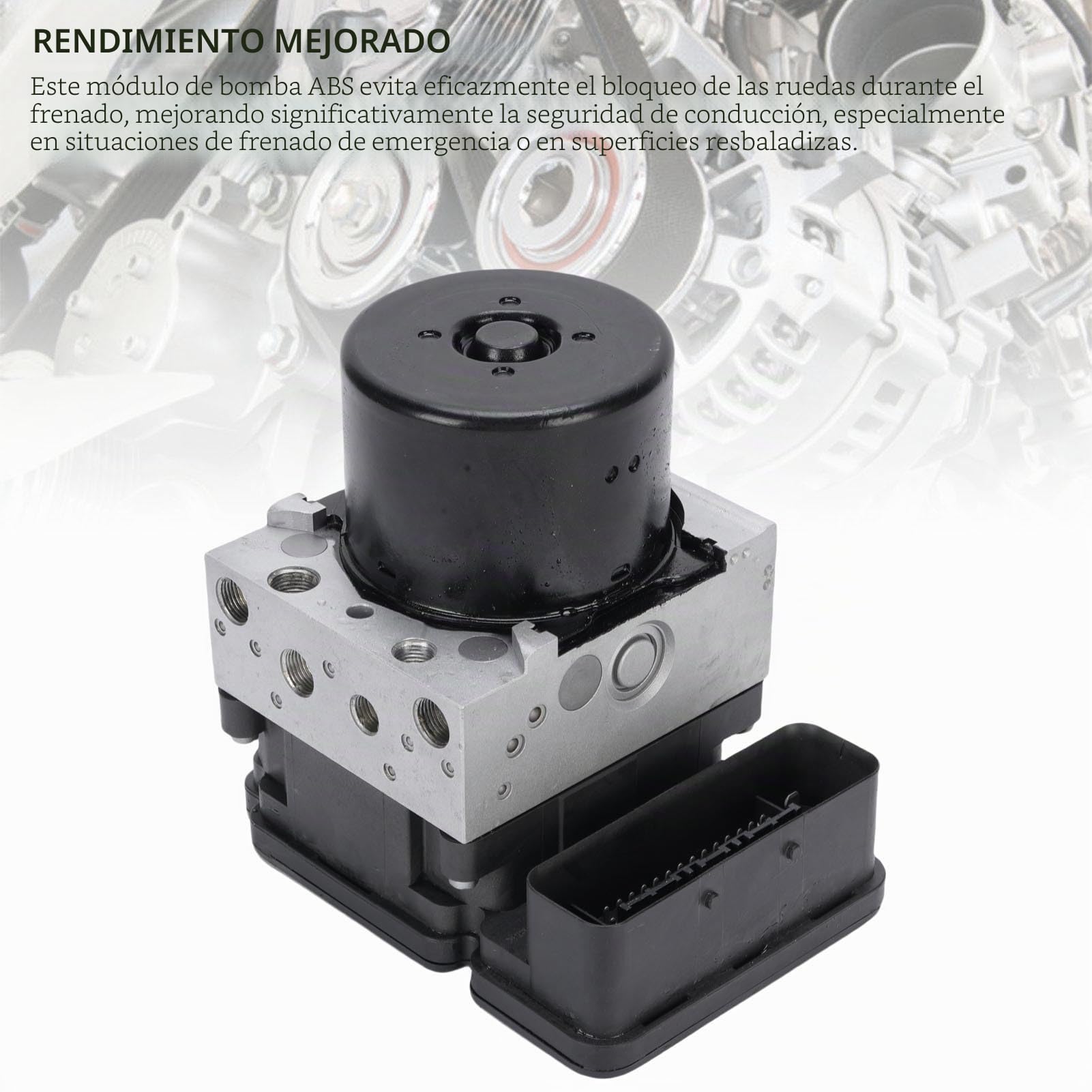 EMUKOEP Unidad de Control Hidráulico de ABS, 1K0907379Ad Unidad de Control del Módulo ABS Bloque de Freno de Freno Anti -bloqueo Bloque Hidráulico de para un Rendimiento de Freno